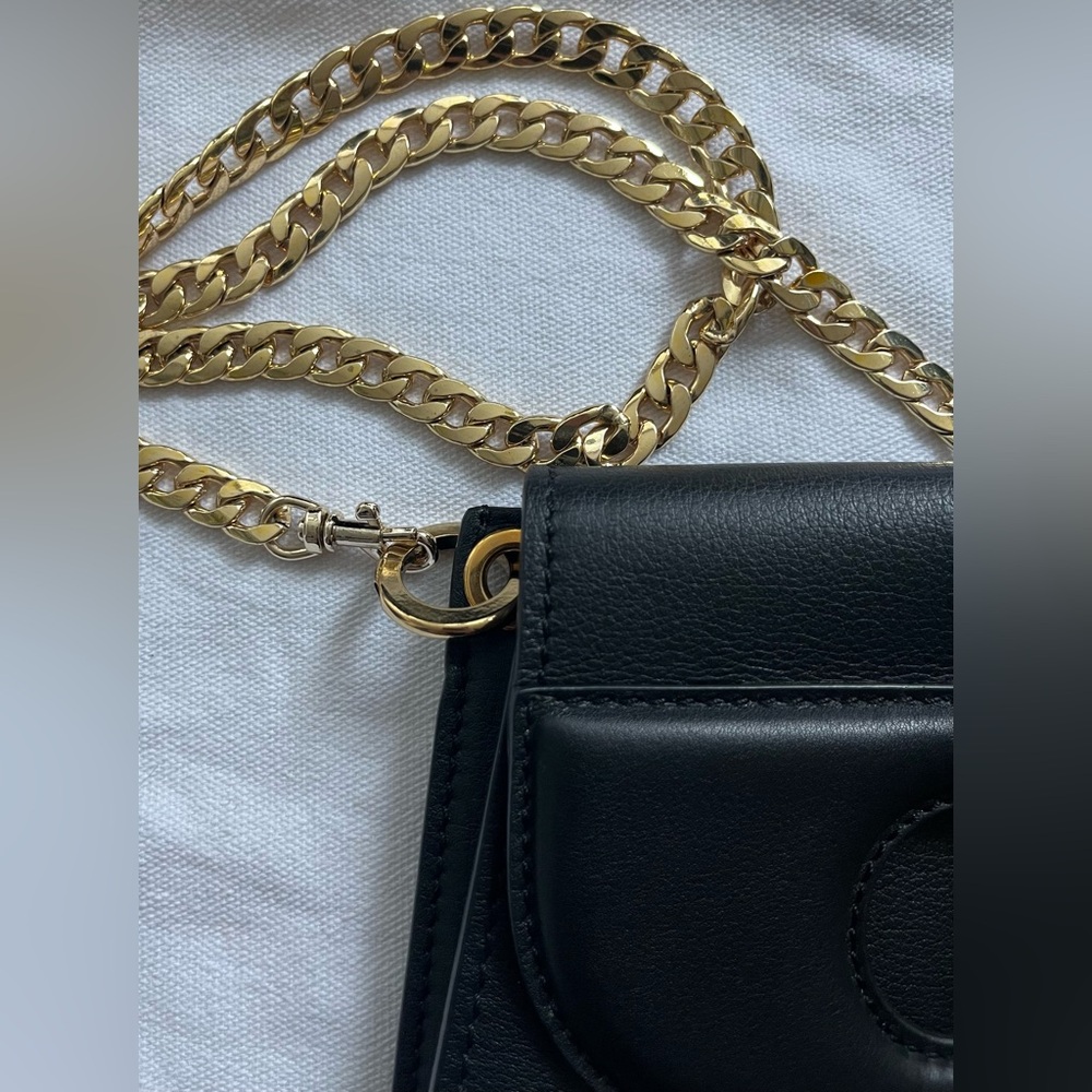 JW Anderson Black Leather Chain Shoulder Bag - Picture 4 of 5